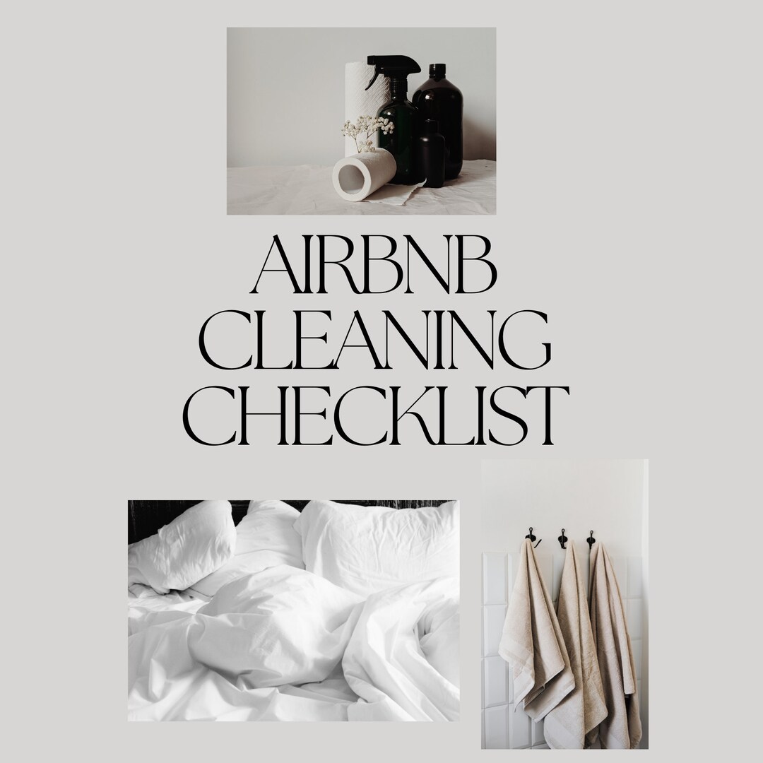 Airbnb Housekeeping Checklist Airbnb Cleaning Checklist Cleaning