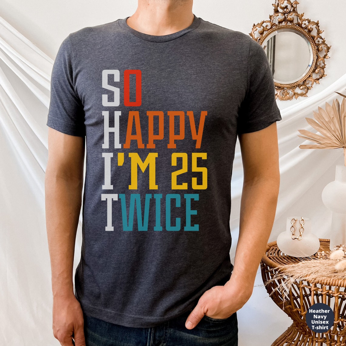 Funny 50th Birthday Shirts 50th Birthday Gift for Him Hello Etsy