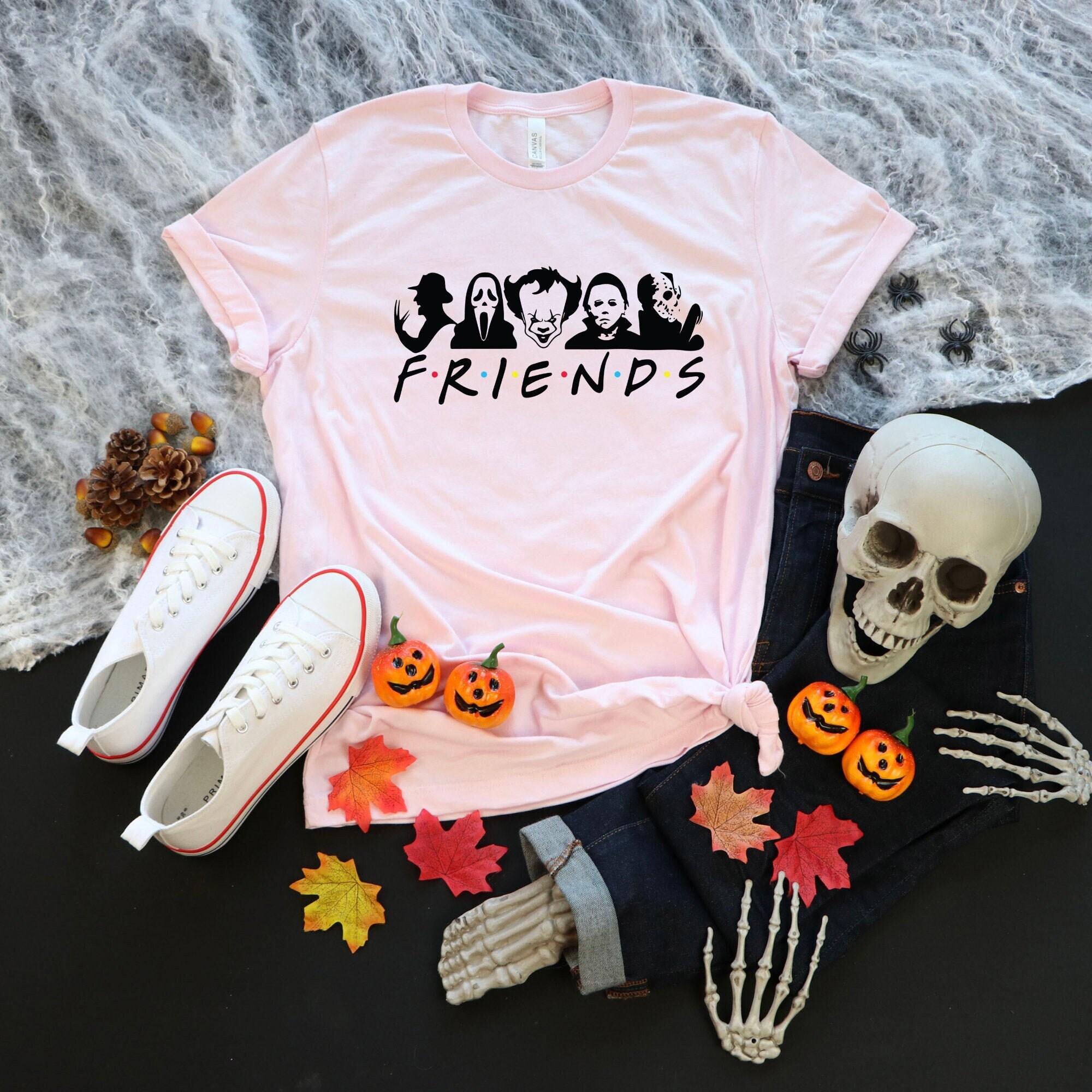Friends Halloween TShirt Funny Halloween TShirt Happy Etsy