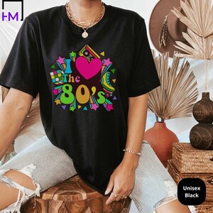 Love The 80'S Tshirt Adults - Red Dot