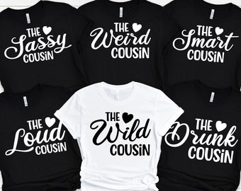 Funny Cousin Crew Shirts, Matching Family Vacation Shirts, Cousin Shirts for Adults Cousin Weekend TShirt Cousin Vacation Girls Trip Tees