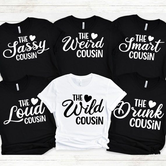 Cousin T-Shirt Wild One Gift Family Matching Funny Tshirt Cousin T-Shirt Wild One Gift Family Matching Funny Tshirt