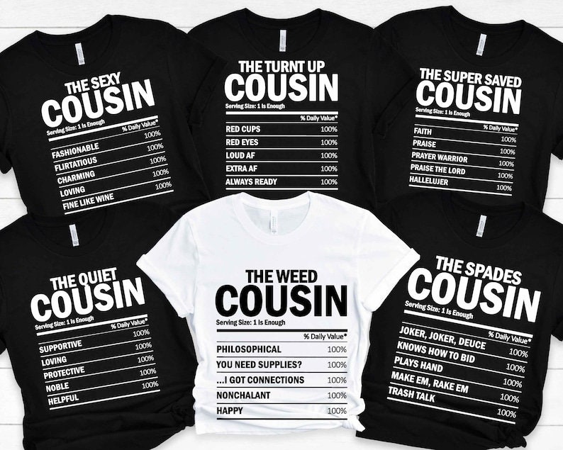 Funny Cousin Crew Shirts: Matching Family Vacation Tees - Etsy