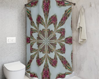 Cortina de ducha Bohemia, cortina de ducha con Mandala, decoración Hippie para el hogar, accesorios de baño, cortina de ducha abstracta, cortina de baño Extra larga