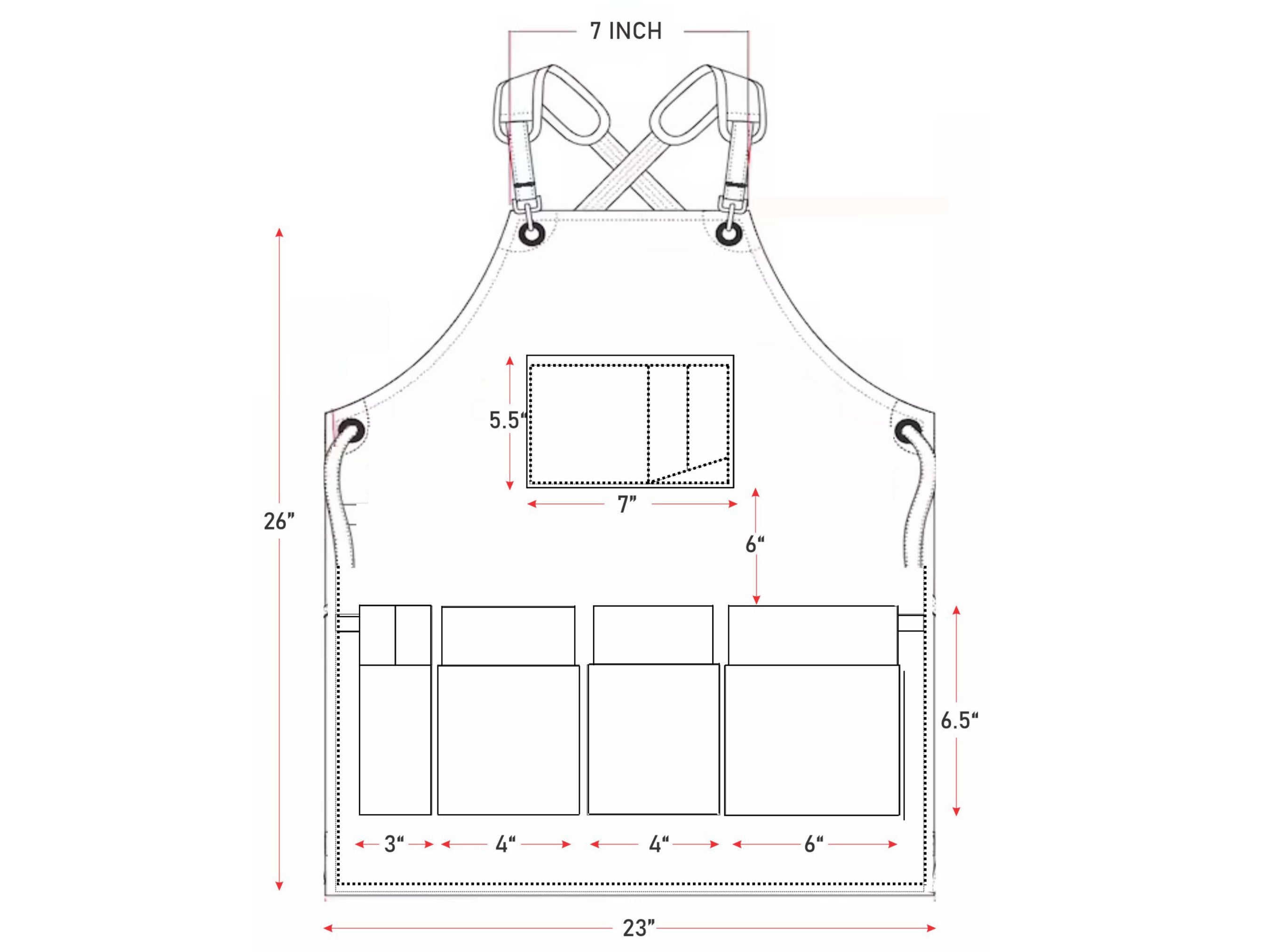 Leather Apron With 12 Tool Pockets Heat & Flame Resistant Etsy