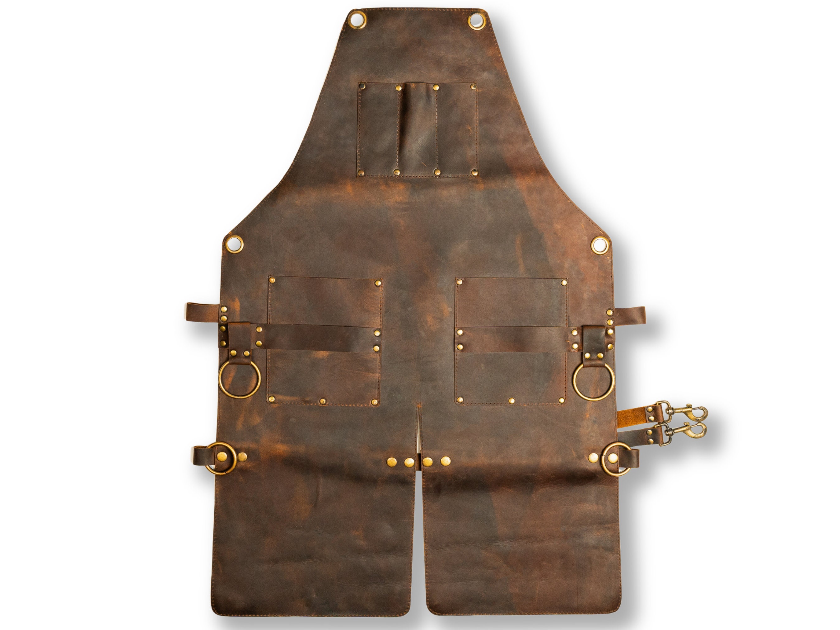 Leather Apron With Split Leg for Woodworking Apron Welding