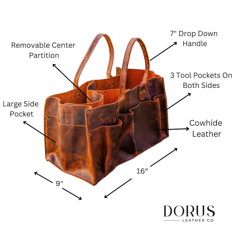 leather tool bag attributes