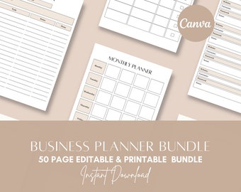 Business Planner,Small Business Planner,Goodnotes Planner,Printable Business Planner,Undated Digital Planner,Freelance Planner,Etsy Shop