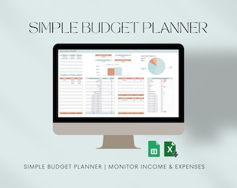 Budget Spreadsheet Googlesheets,Budget Spreadsheet Excel,Simple Budget Planner,Expense Tracker,Monthly Budget Planner,Digital Budget Planner