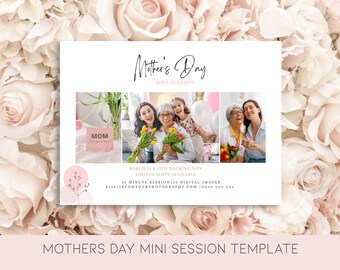Mothers Day Mini Session Template,Mommy and Me Mini Session Template,Spring Mini Session Template,Photographer Template