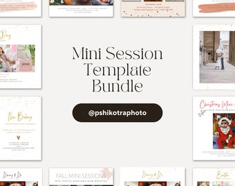 Mini Session Template Bundle,Photography Marketing Bundle,Mini Session Canva Template,Mothers Day Mini Session,Easter Mini Session