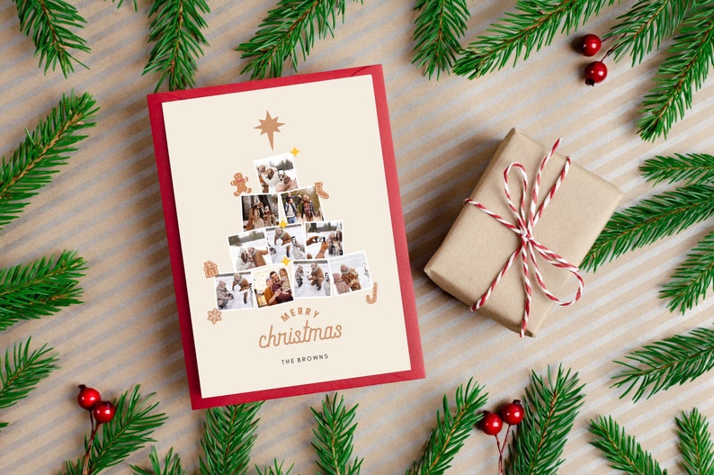 Holiday Photo Card Template,Christmas Photo Cards,Christmas Card Template,DIY Christmas Cards,Canva Christmas Card Template image 4