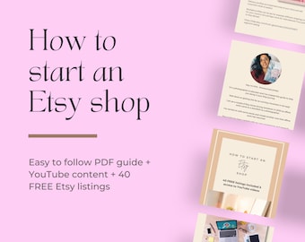 How to Sell on Etsy,How to Start an Etsy Shop,Sell on Etsy Guide,Etsy Shop Kit,Etsy Shop Ideas,Etsy Seller Guide