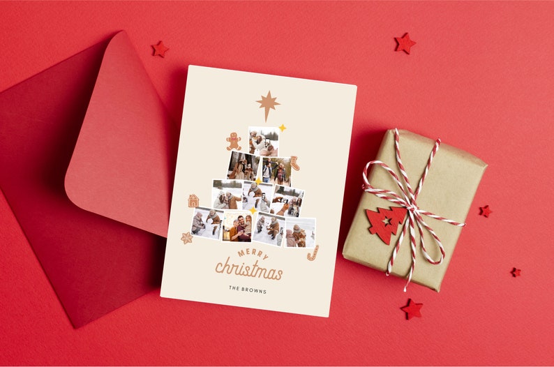 Holiday Photo Card Template,Christmas Photo Cards,Christmas Card Template,DIY Christmas Cards,Canva Christmas Card Template image 3