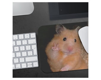 Funny Hamster Meme Mousepad PFO -Cute Mousepad-Funny Gift-Cute Mousepad - Friend Gift-Graduation Gift-Bestie Gift-Girl Gift-New Office Gift