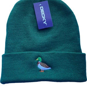 Mallard duck beanie