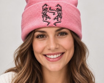 dancing skeleton Beanie