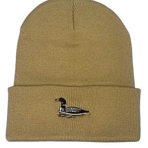 Loon bird beanie