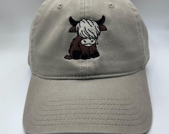 Highland Cow Ponytail Trucker Cap Highland Cow Patch Trucker Hat | Leopard Print, Ponytail  main image 4
