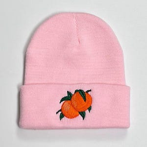 Orange Fruit beanie