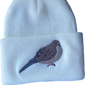 Mourning dove beanie