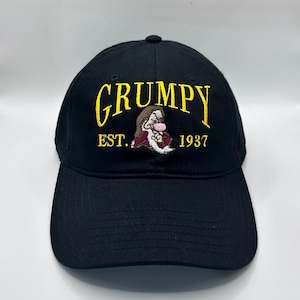 Grumpy embroidered hat