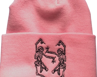 dancing skeleton Beanie