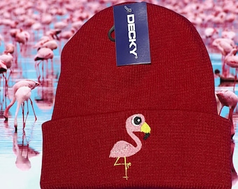 Flamingo Beanie Hat - Etsy