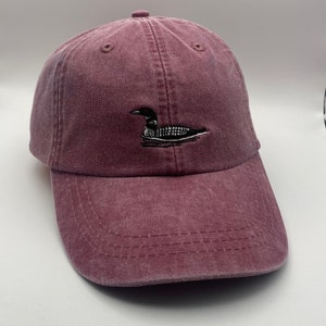 Loon Bird hat, Loon embroidered hat