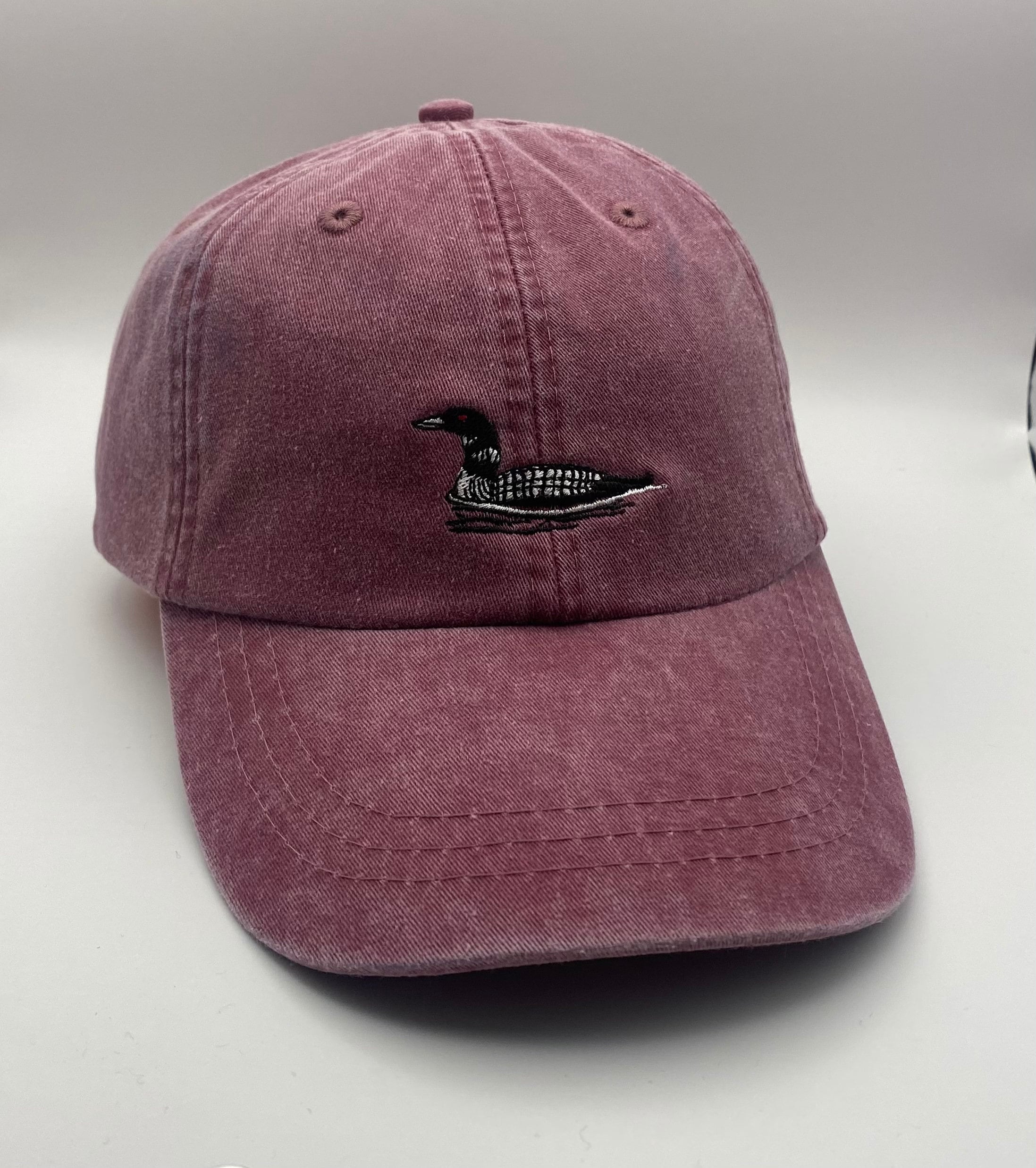 Loon Bird hat, Loon embroidered hat