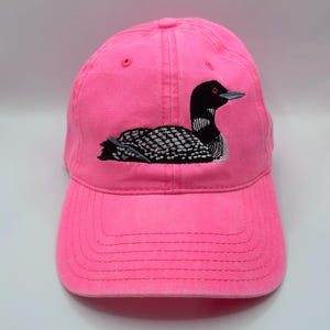 Loon Bird hat, Loon embroidered hat