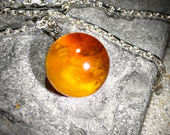 Beach Magic Pendant with Silver Chain