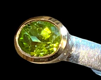 Peridot US 7,5 Gold, Vermeil  deutsche Handwerkskunst aus Berlin
