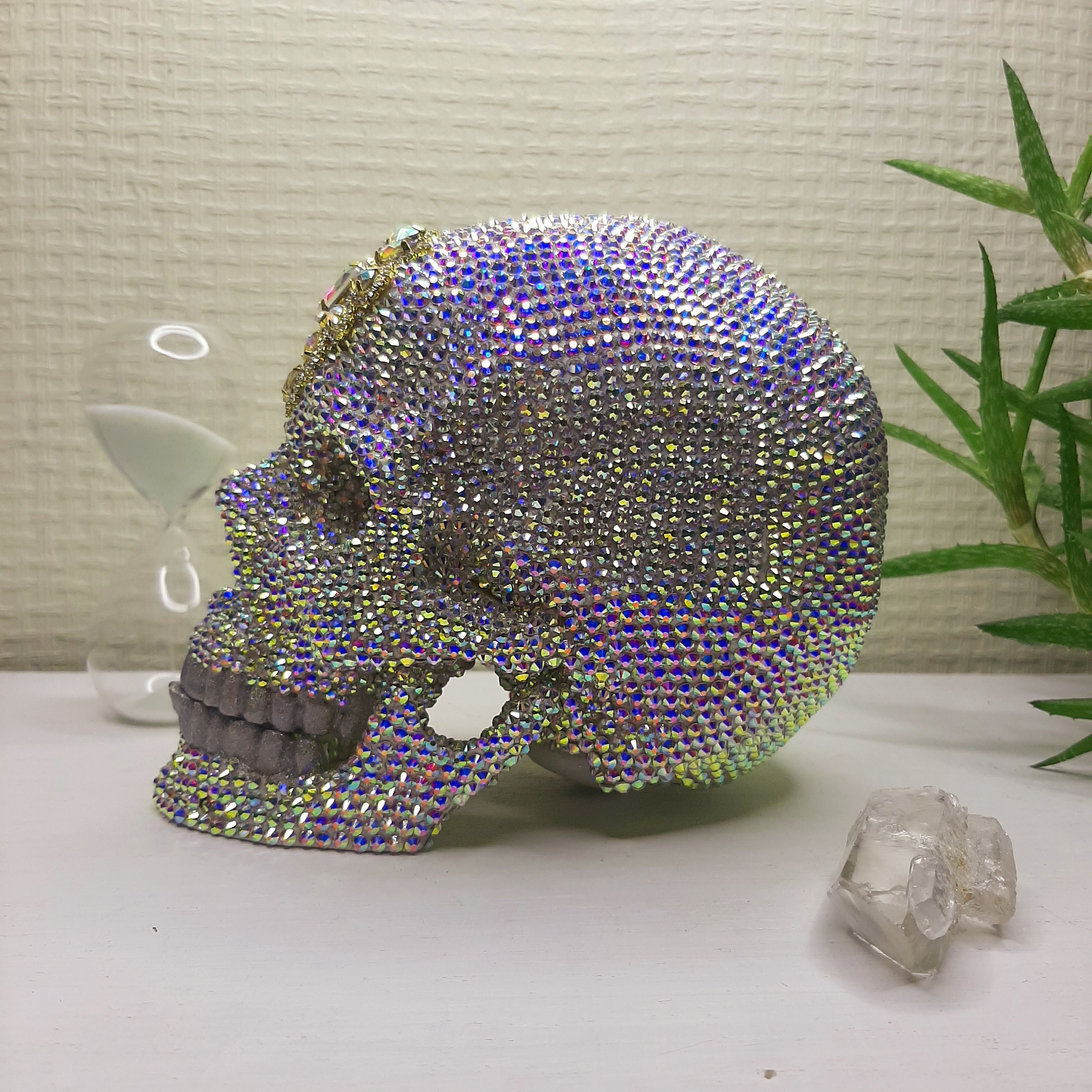 Swarovski-Kristall-Schädel. Wohnkultur. Bar-Dekoration. | Etsy