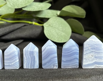 Blue lace agate mini points