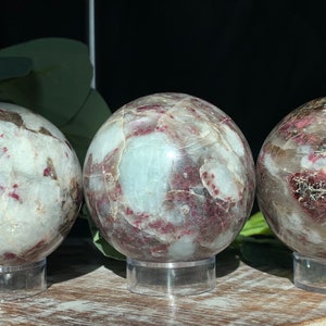 Pink Tourmaline (Rubellite) Spheres