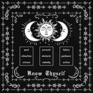 Sun and Moons Tarot Card Spread Cloth -Tarot Reading