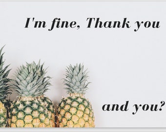 I M Fine Thank You Etsy I M Fine Thank You Etsy