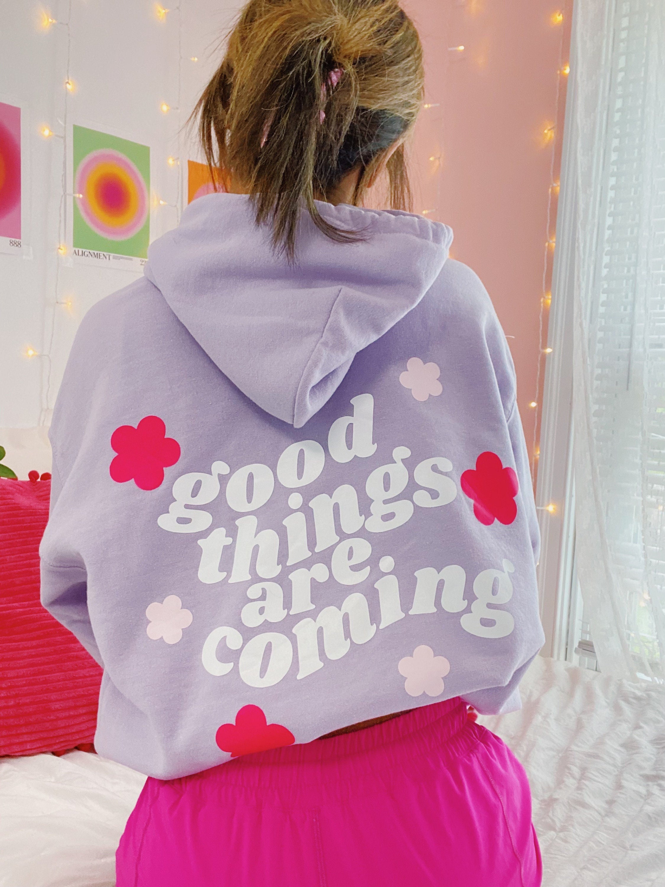 Buy Good Things Are Coming Sweatshirt Cute Hoodies for Women Sweatshirts Gift for Her Aesthetic Trendy Crewneck Pinterest Christmas Gift Online in India Etsy