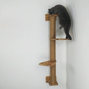 Stock in USA, Scratcher cat 3 sections, cat shelves, Cat wall furniture, Cat scratching, Cat tree, Cat tower, Cat climbing, Cat supplies image 3