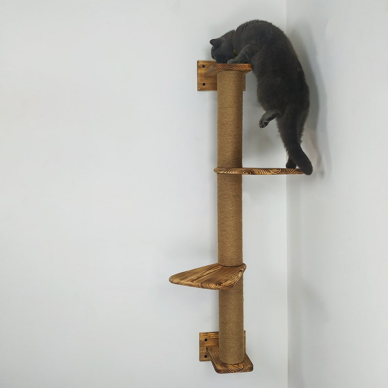 Stock in USA, Scratcher cat 3 sections, cat shelves, Cat wall furniture, Cat scratching, Cat tree, Cat tower, Cat climbing, Cat supplies image 3