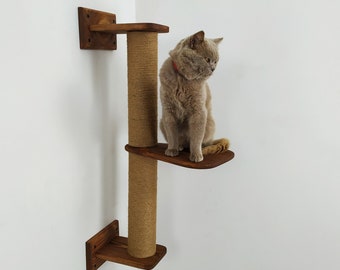 Kattenklimmen, kattenplanken voor de muur, kattenmeubelmuur, kattenplanken zitstokken, meubels voor katten, kattenklimboom, kattenwandmeubels