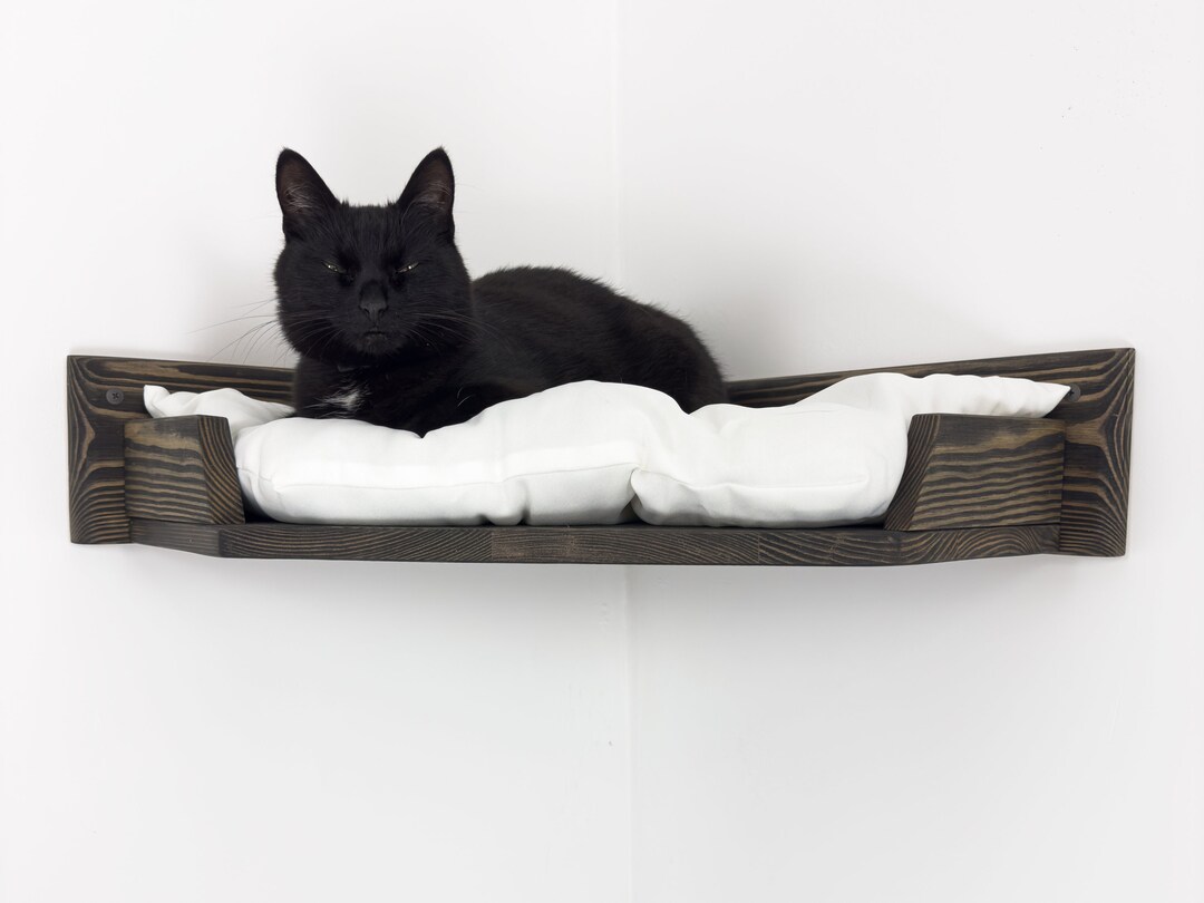 Wall Corner Cat Bed Wall Mounted Cat Shelf With Pillow Cat Climbing Wall Corner Cat Bed Wall Mounted Cat Shelf With Pillow Cat Climbing