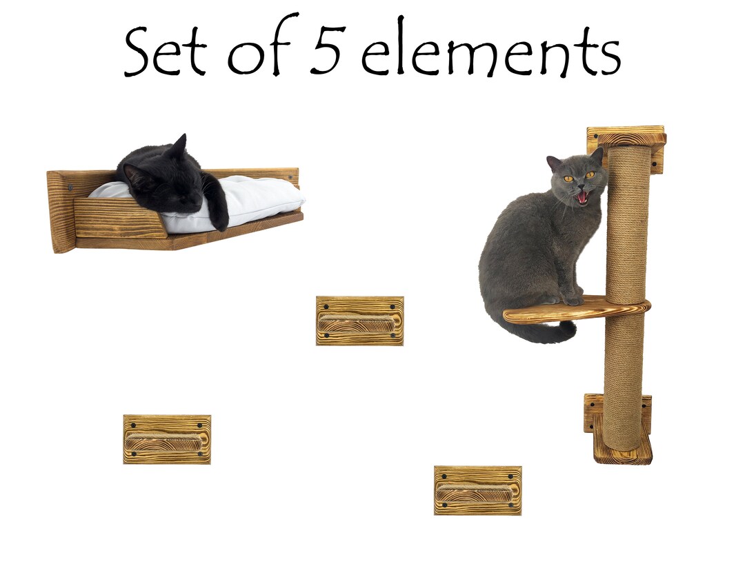 Custom Corner Bed for a Cat, Cat Shelves, Furniture for Cat, Wood Cat