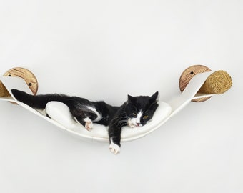 Wall mount cat hammock, Cat hammock bed, Wall mounted cat bed, Cozy cat bed, Perfect Cat wall furniture, Cat wall hammock