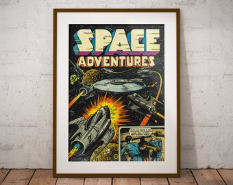 Carteles cómicos vintage, carteles de cómics, impresión vintage, cartel de pared, póster retro, obras de arte vintage, regalo de póster, idea de regalo, cómics retro