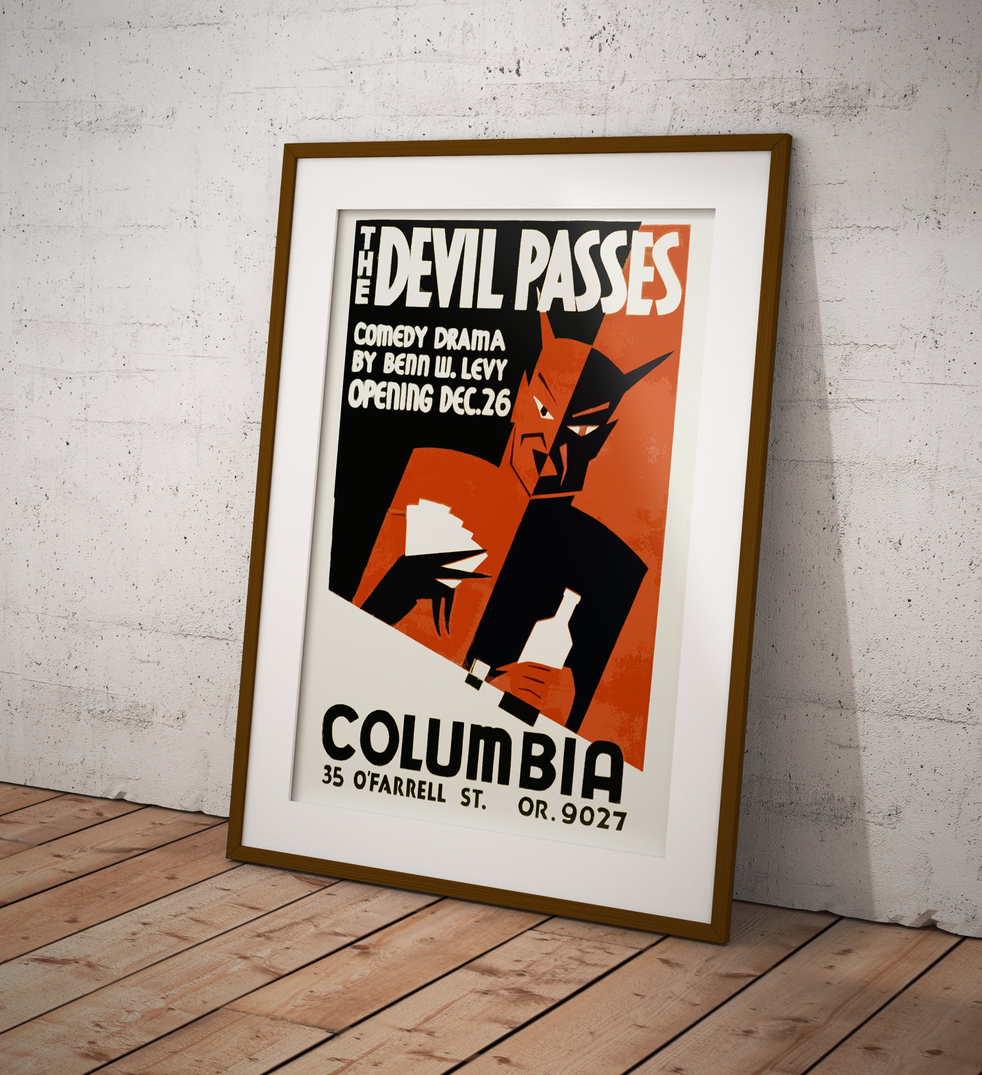 Vintage Devil Poster, Devil Poster, Wall Decor, Wall Poster, Retro ...