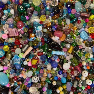 200 Piece Glass Assorted Loose Beads 7ozBulk Mixed Lot 1 Craft Jewelry immagine 4