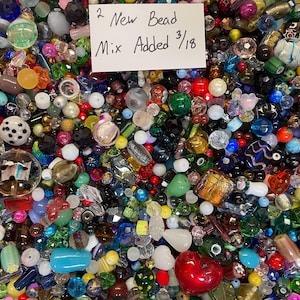 200~* Piece Glass Assorted Loose Beads **7oz+**Bulk Mixed Lot #2 Craft Jewelry!!