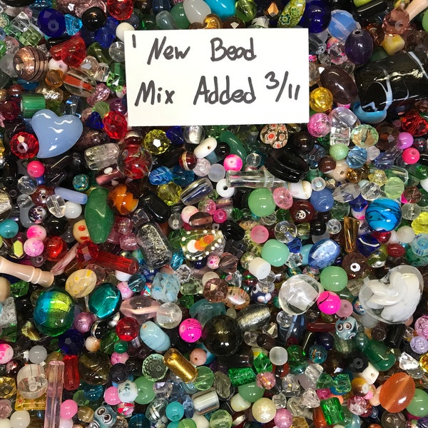 200~* Piece Glass Assorted Loose Beads **7oz+**Bulk Mixed Lot #1 Craft Jewelry!!